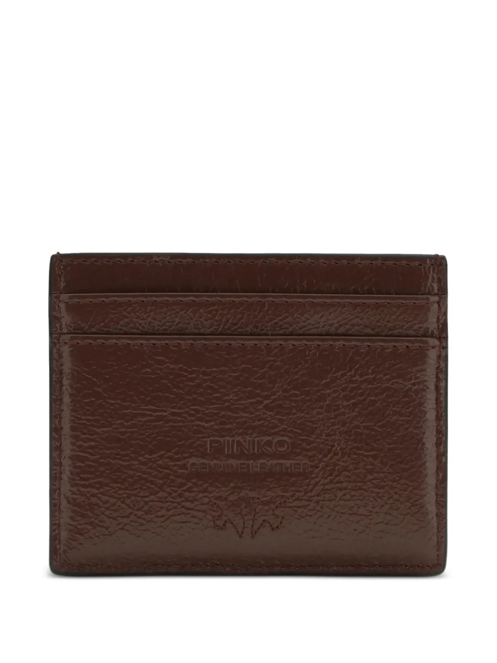  Pinko Logo-plaque Card Holder - Brown 