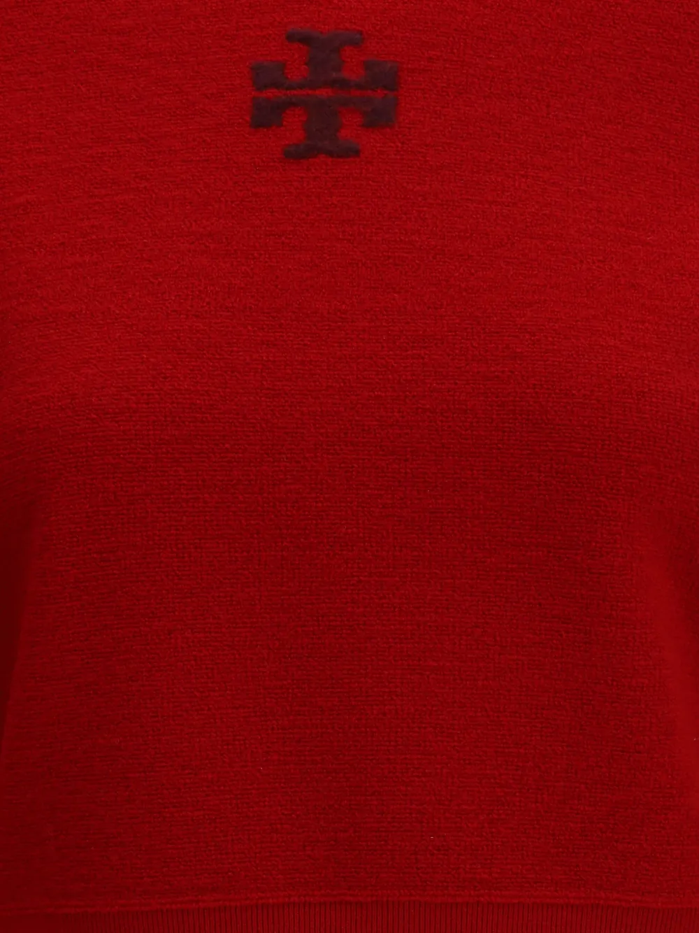  Tory Burch Logo Crew-neck Sweater - Red 