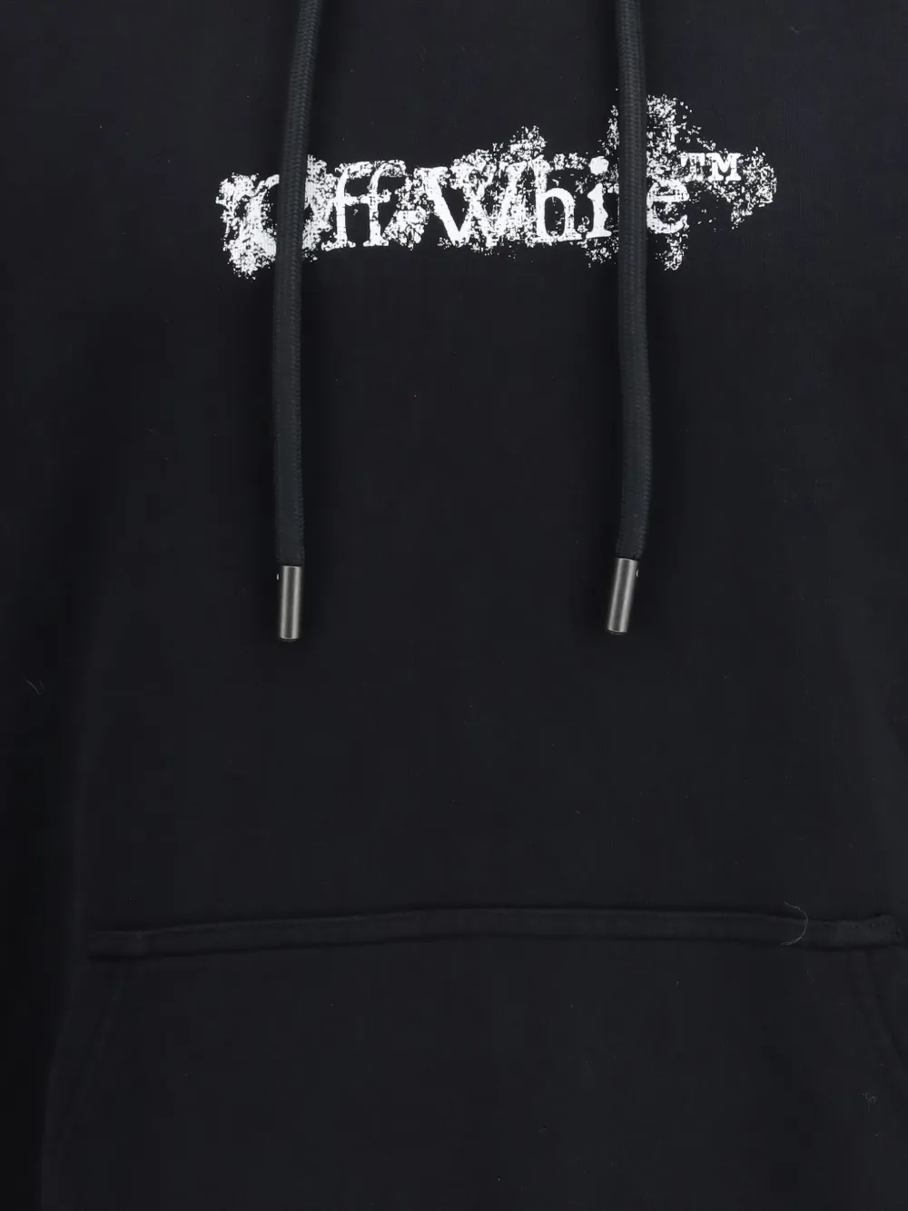 Off-White Hoodie met logoprint Zwart