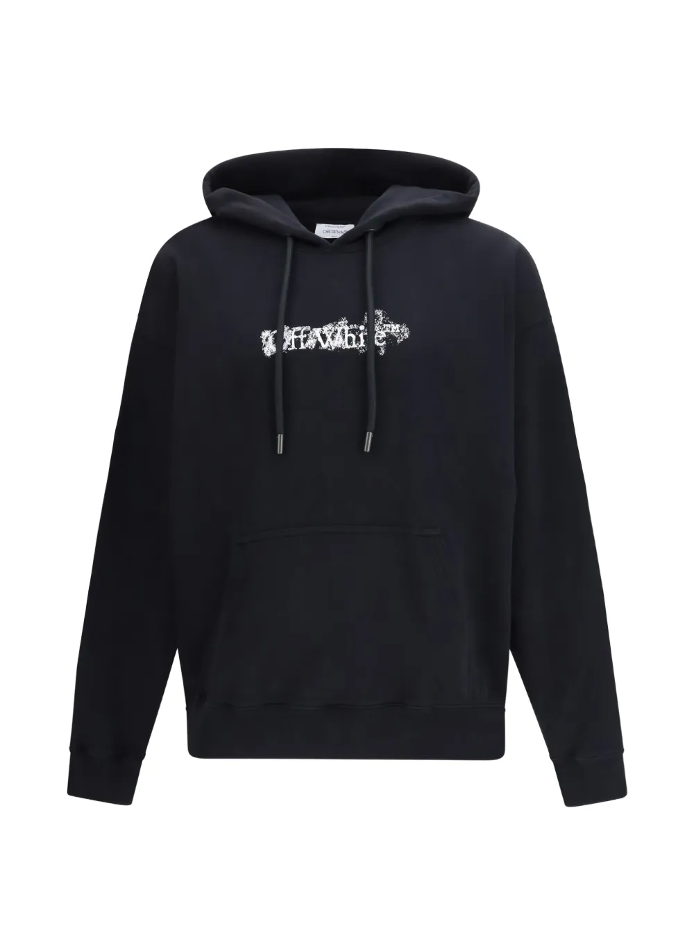 Off-White logo-print hoodie - Nero