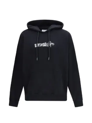 Off-White ロゴ パーカー | ブラック | FARFETCH JP