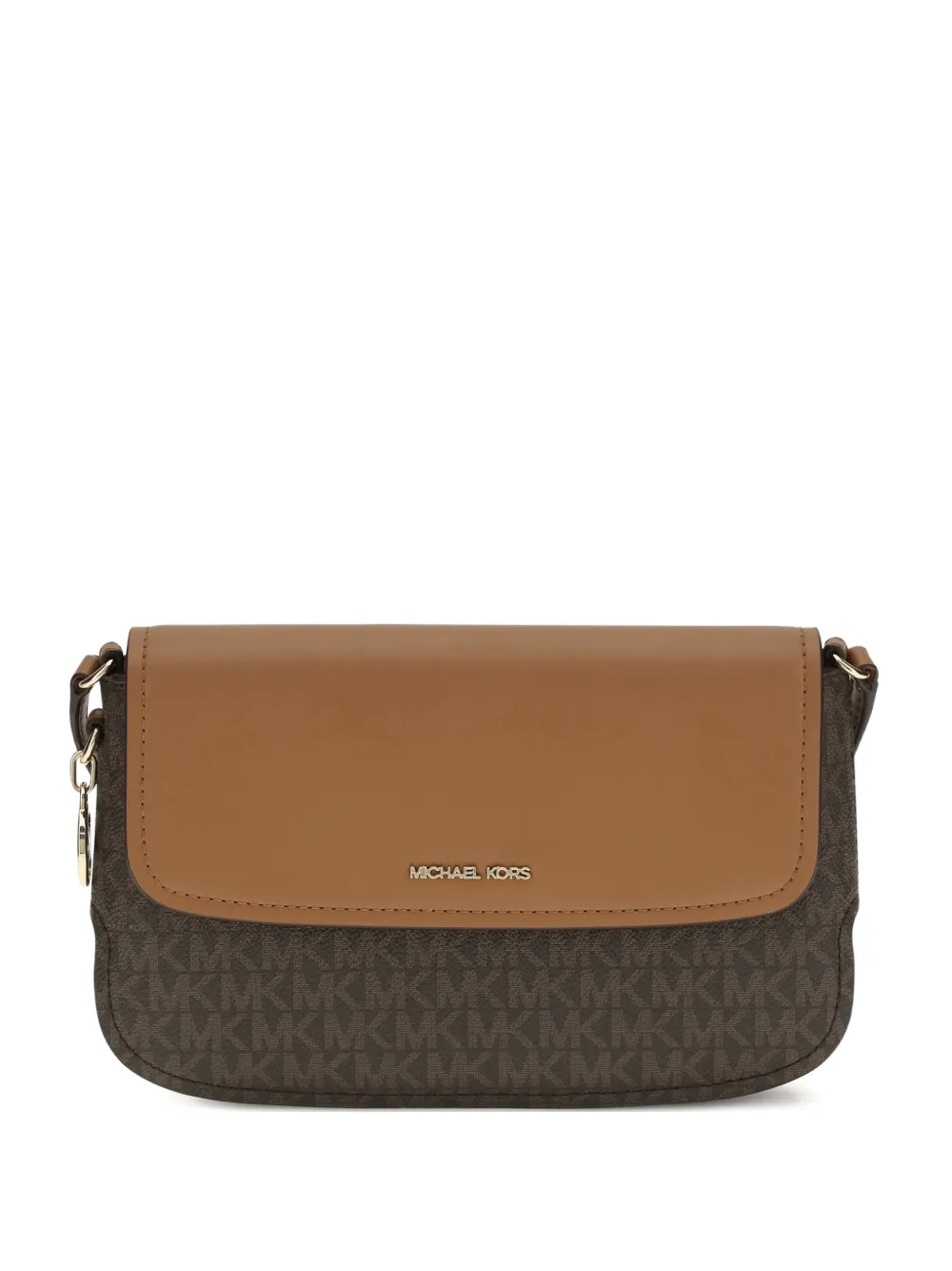 Michael Kors logo-pattern crossbody bag - Marrone