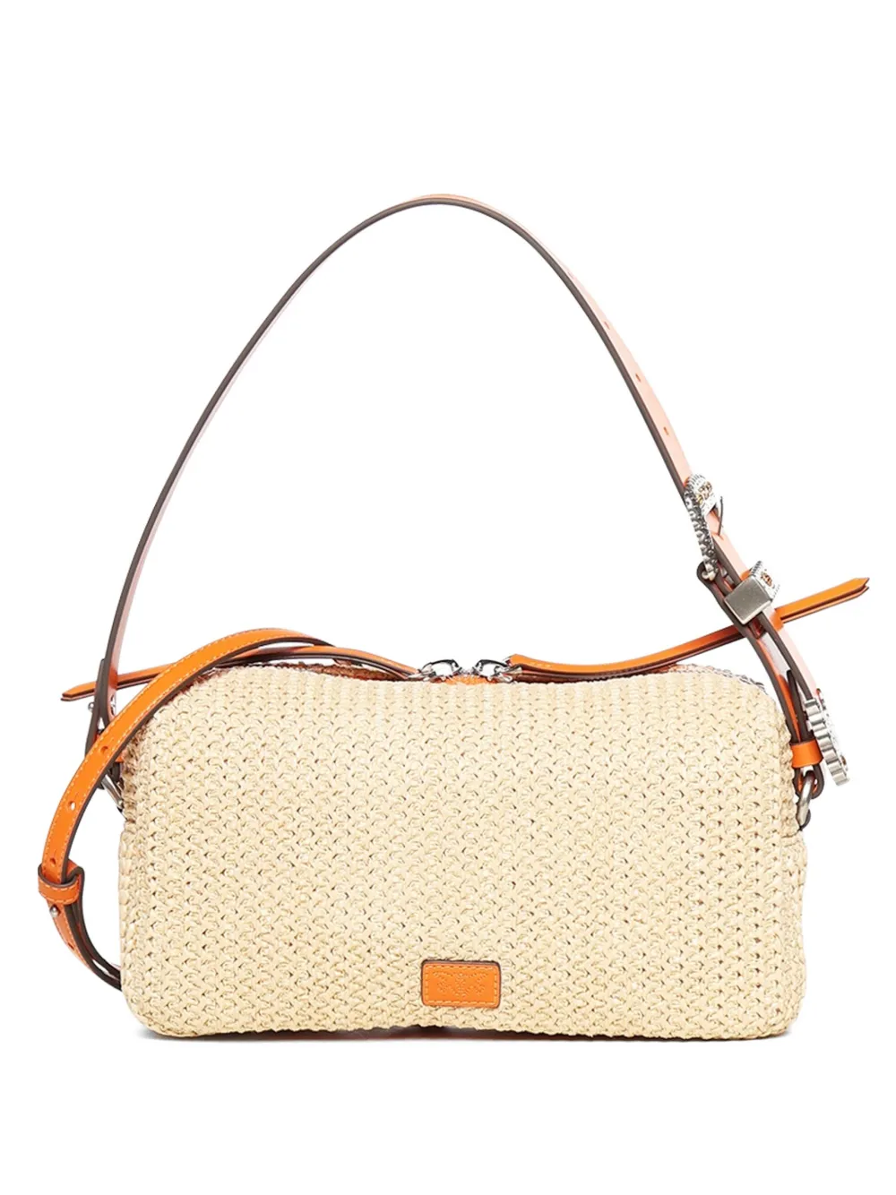 PINKO logo-patch cross body bag - Toni neutri
