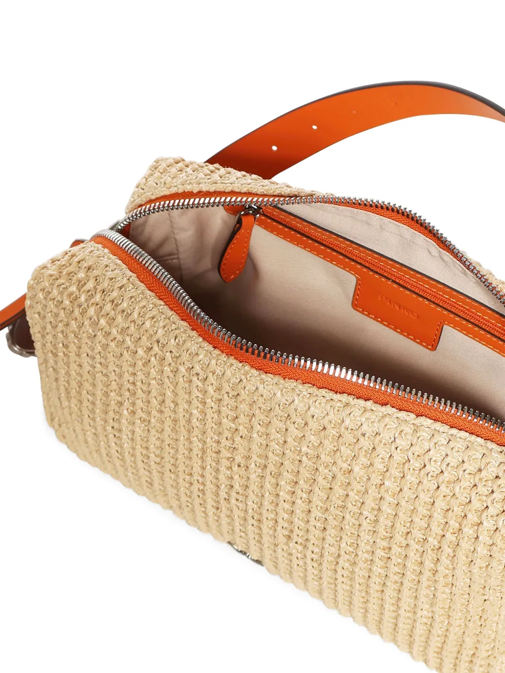 PINKO Crossbodytas met logopatch Beige