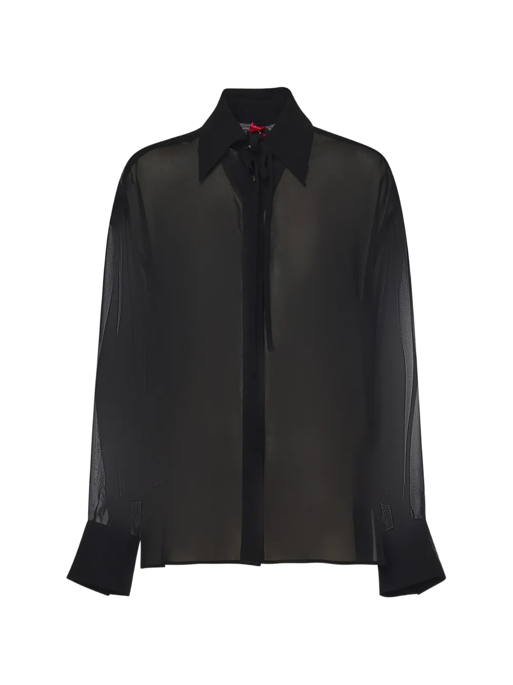 PINKO tie-neck shirt - Nero