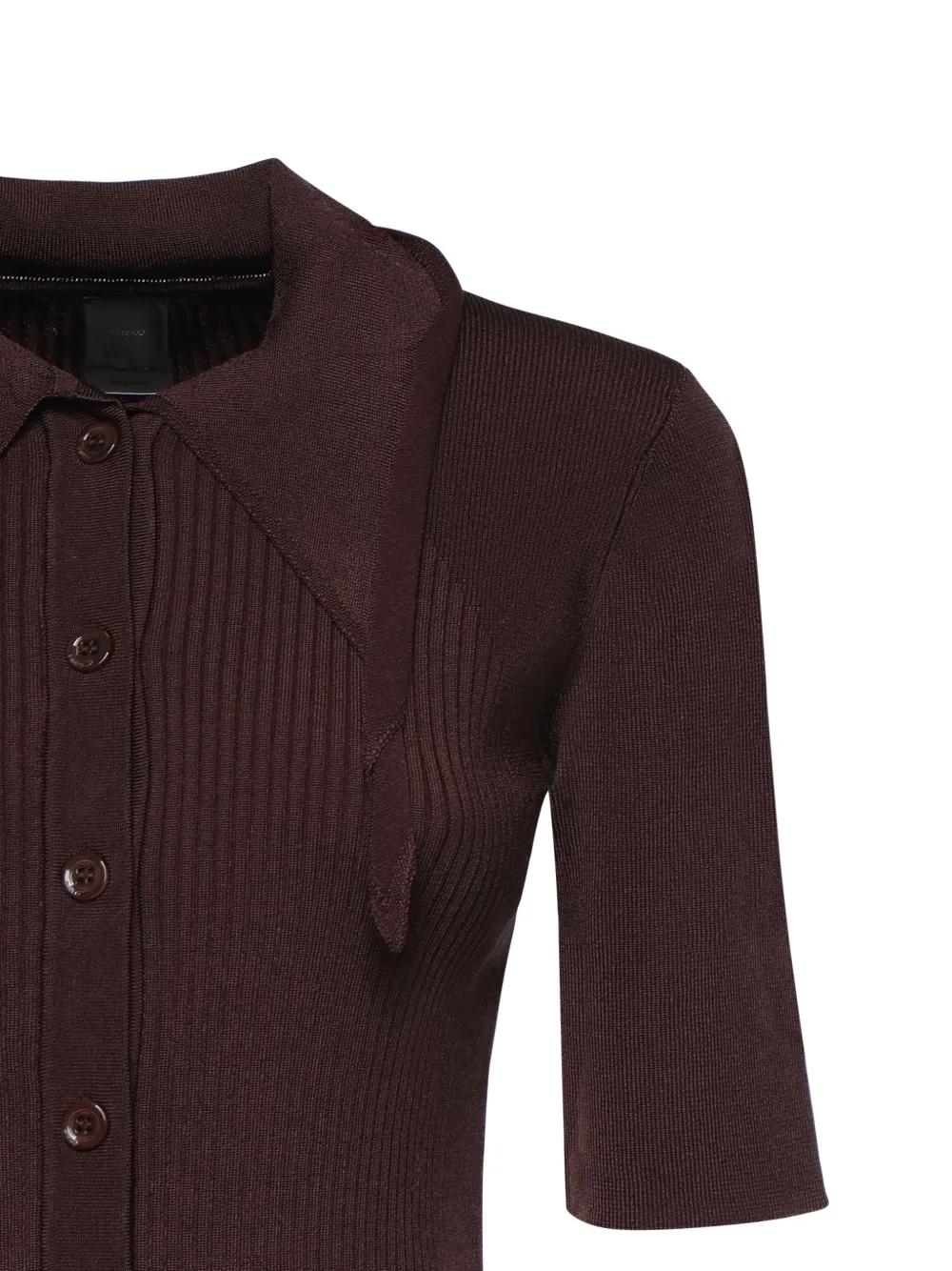  Pinko Ribbed Shirt - Brown 
