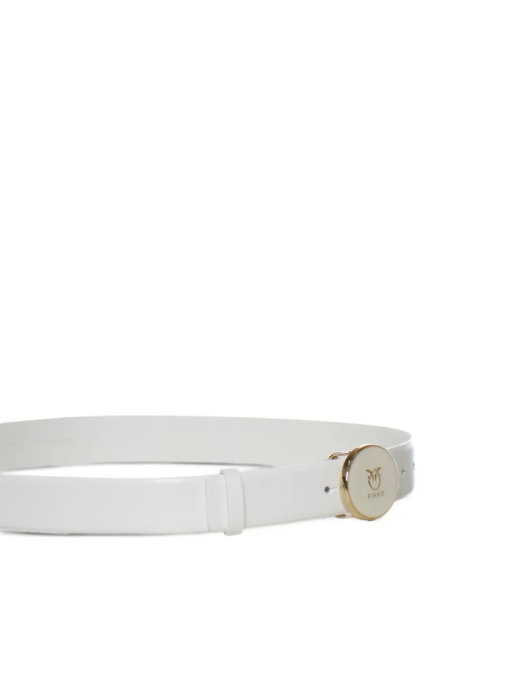  Pinko Round Buckle Belt - White 