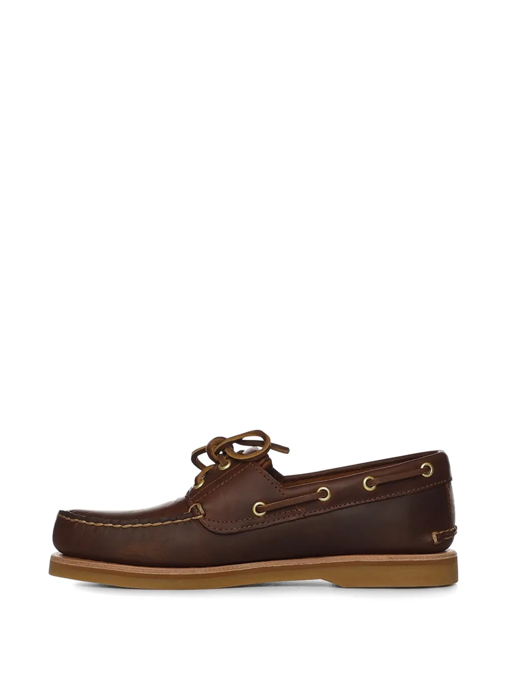Timberland Loafers met textuur en strik Bruin