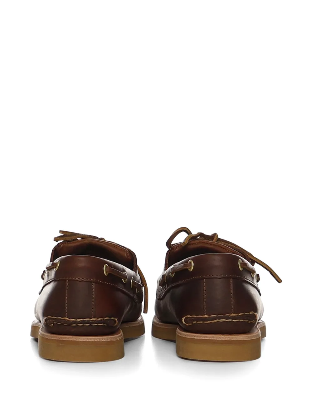 Timberland Loafers met textuur en strik Bruin