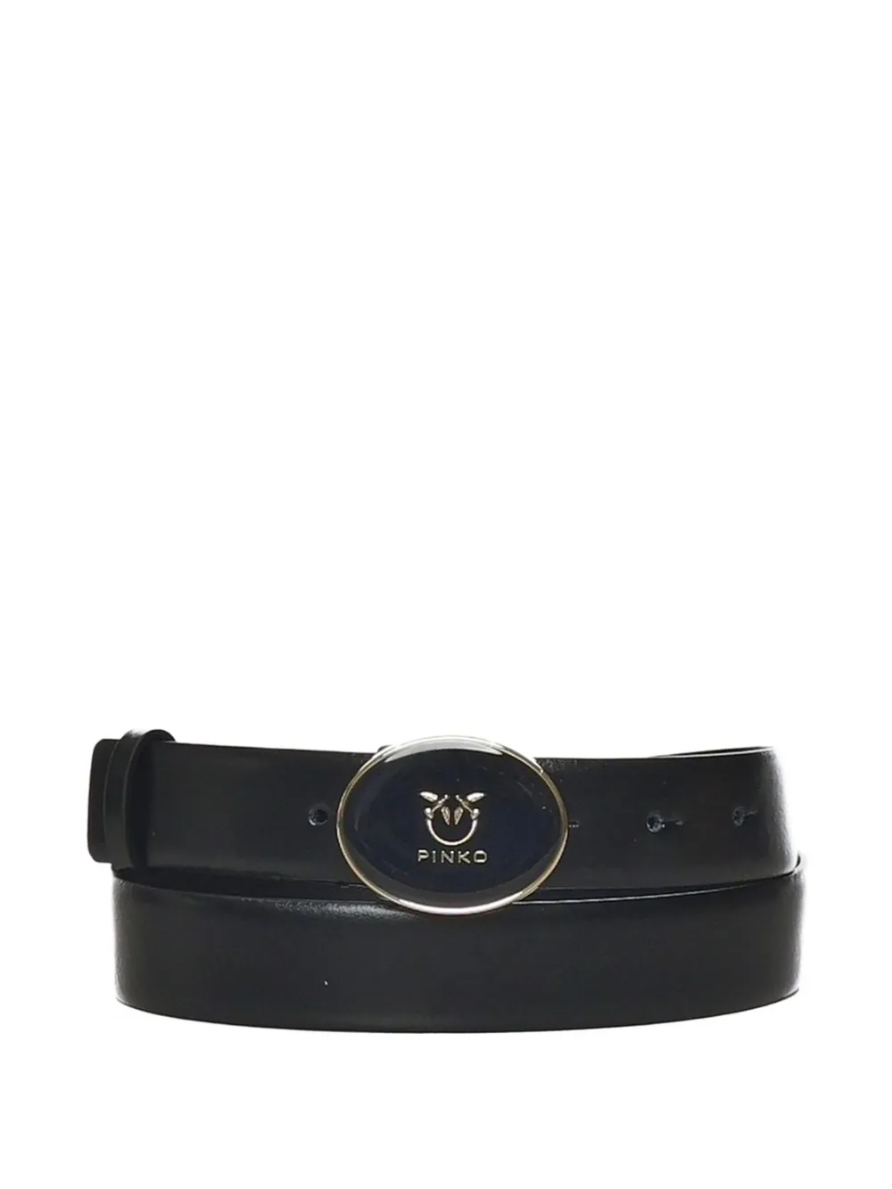 PINKO oval buckle belt - Nero
