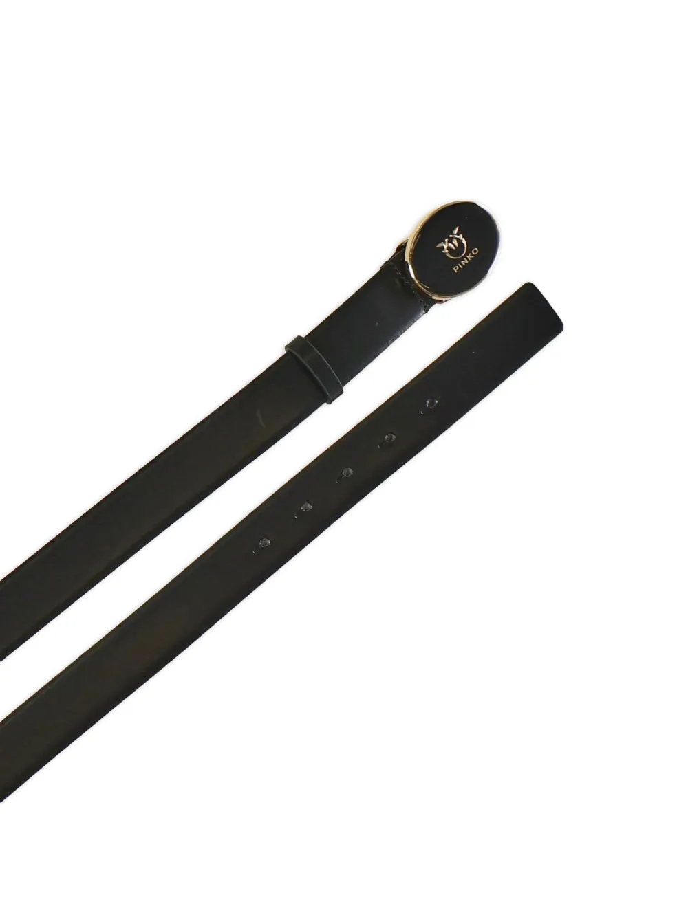  Pinko Oval Buckle Belt - Black 