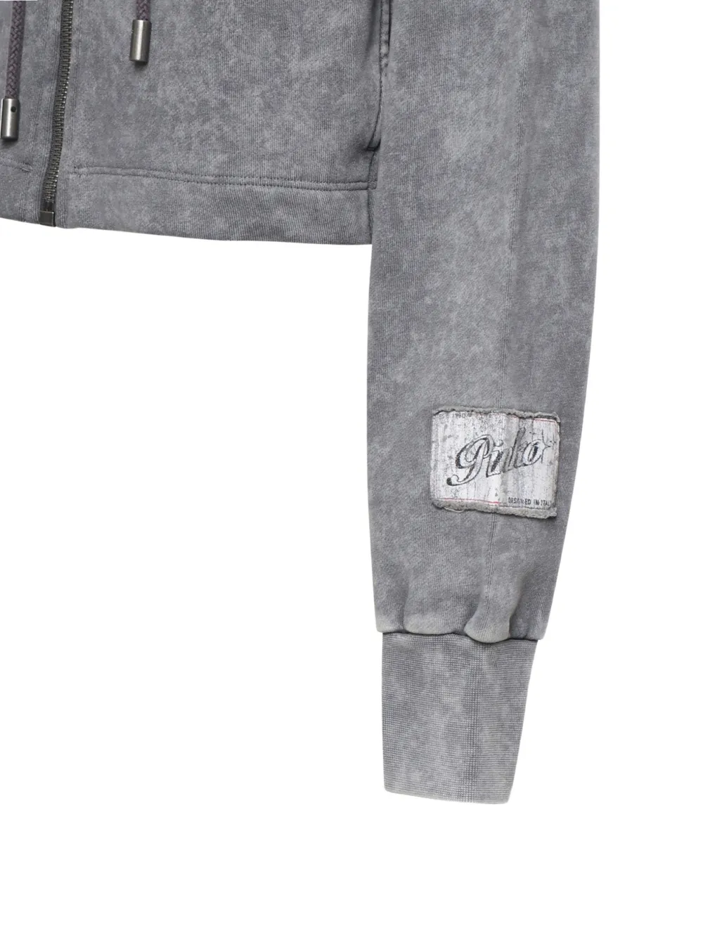 PINKO Hoodie met rits Grijs