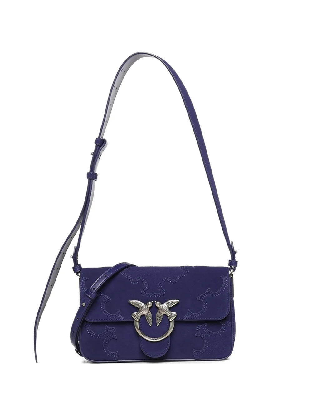 PINKO logo-plaque cross body bag - Blau