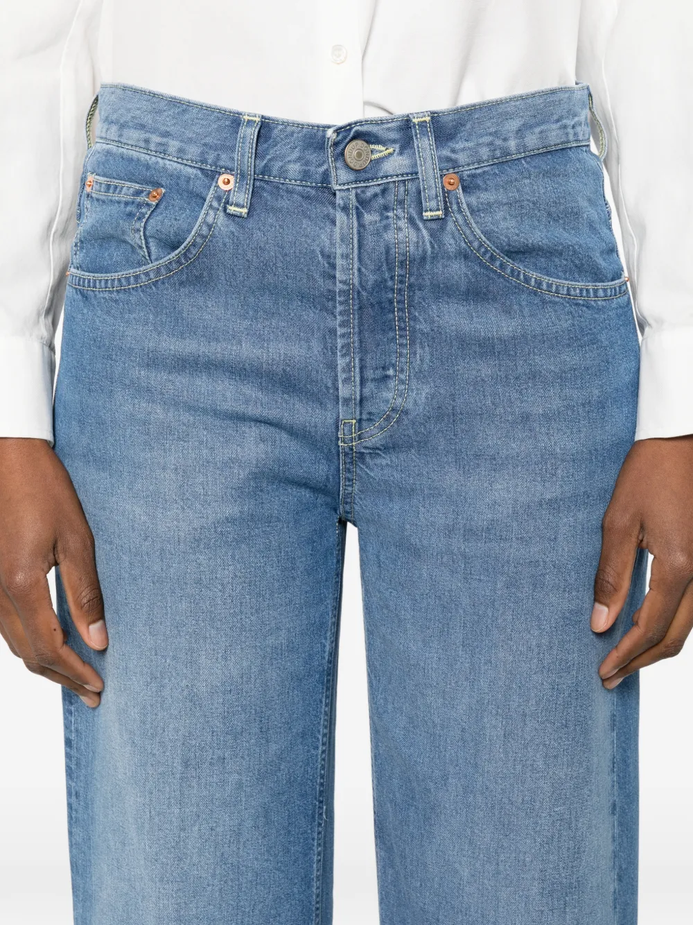 DONDUP Jeans met vijf zakken Blauw