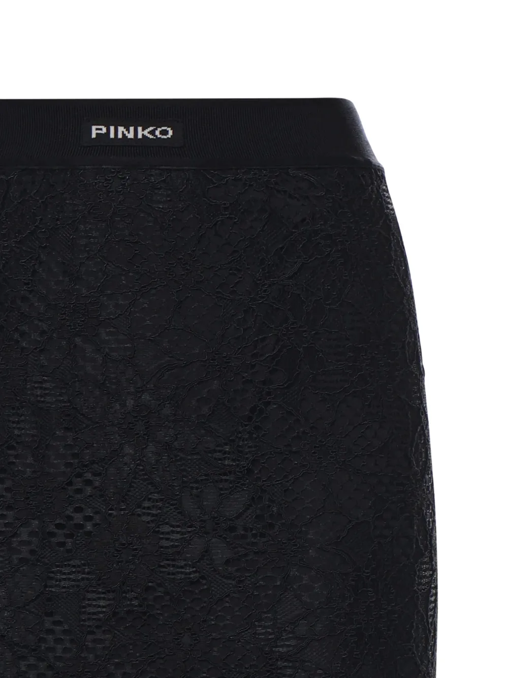 Pinko Lace Midi Skirt - Black 