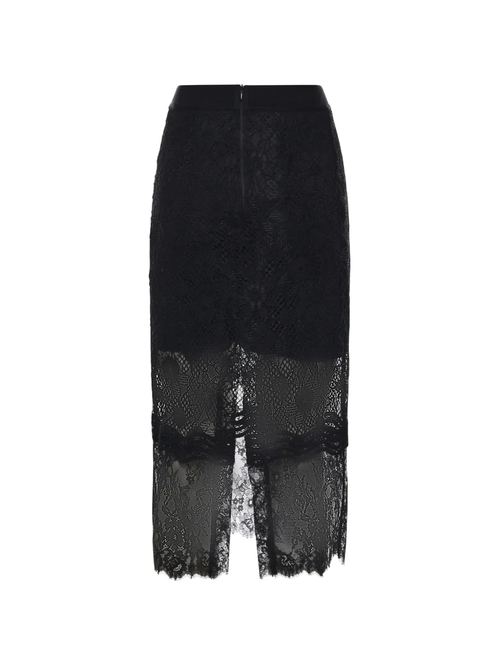  Pinko Lace Midi Skirt - Black 