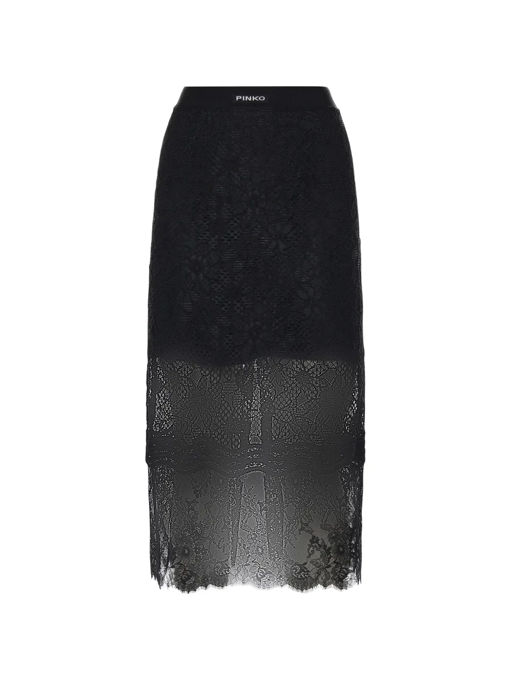PINKO lace midi skirt - Nero