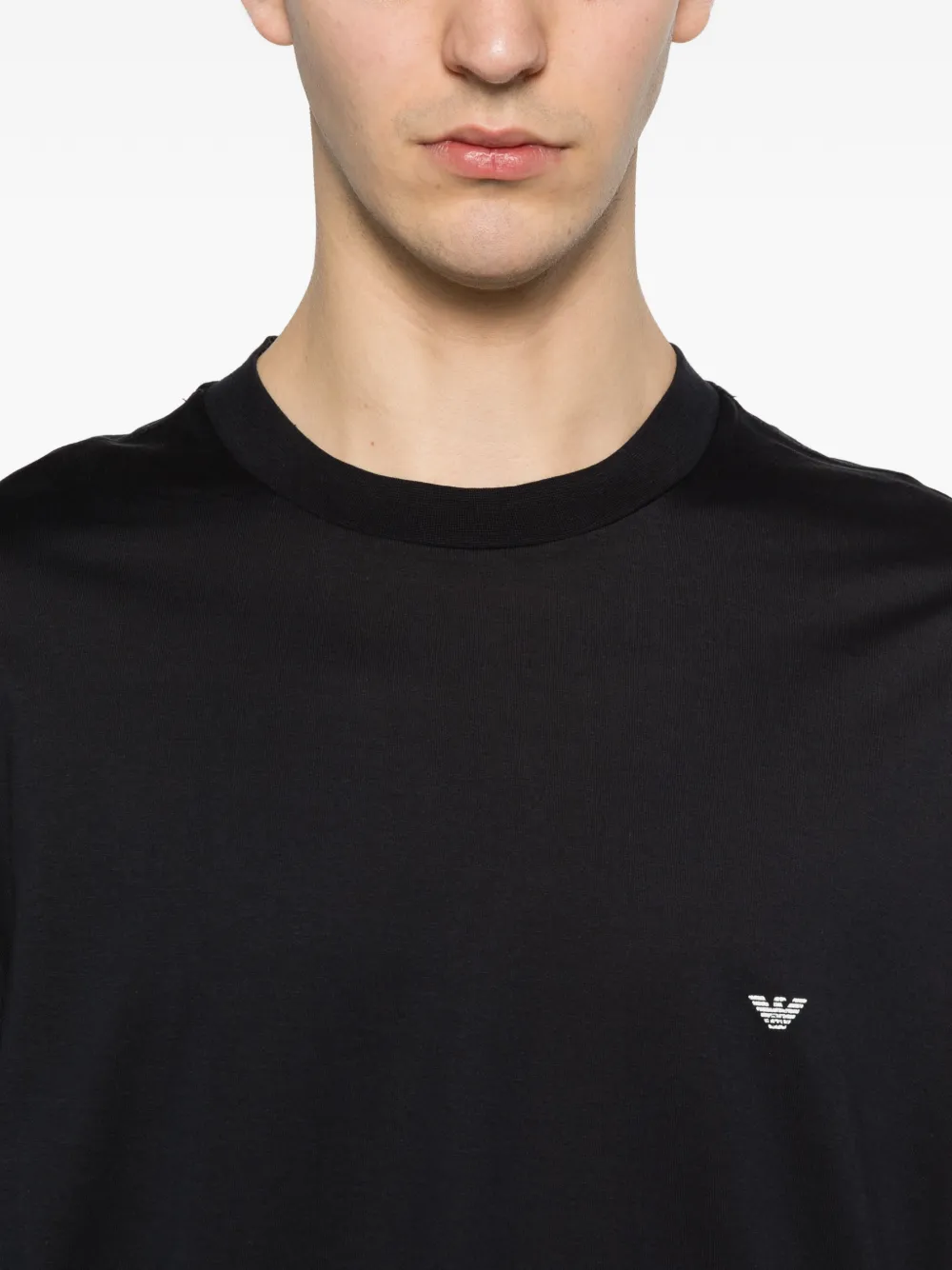 Emporio Armani T-shirt met logoprint Blauw