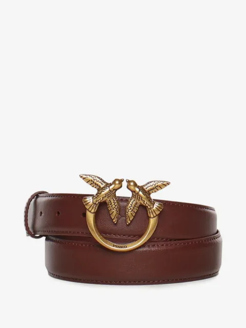 PINKO Love Birds leather belt