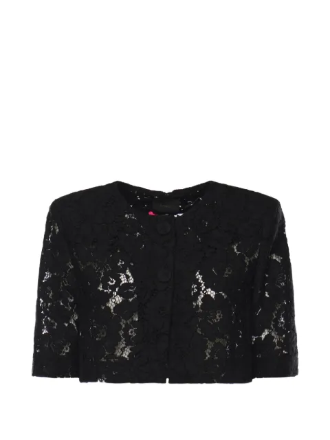 PINKO Lace Spencer button-up cotton jacket