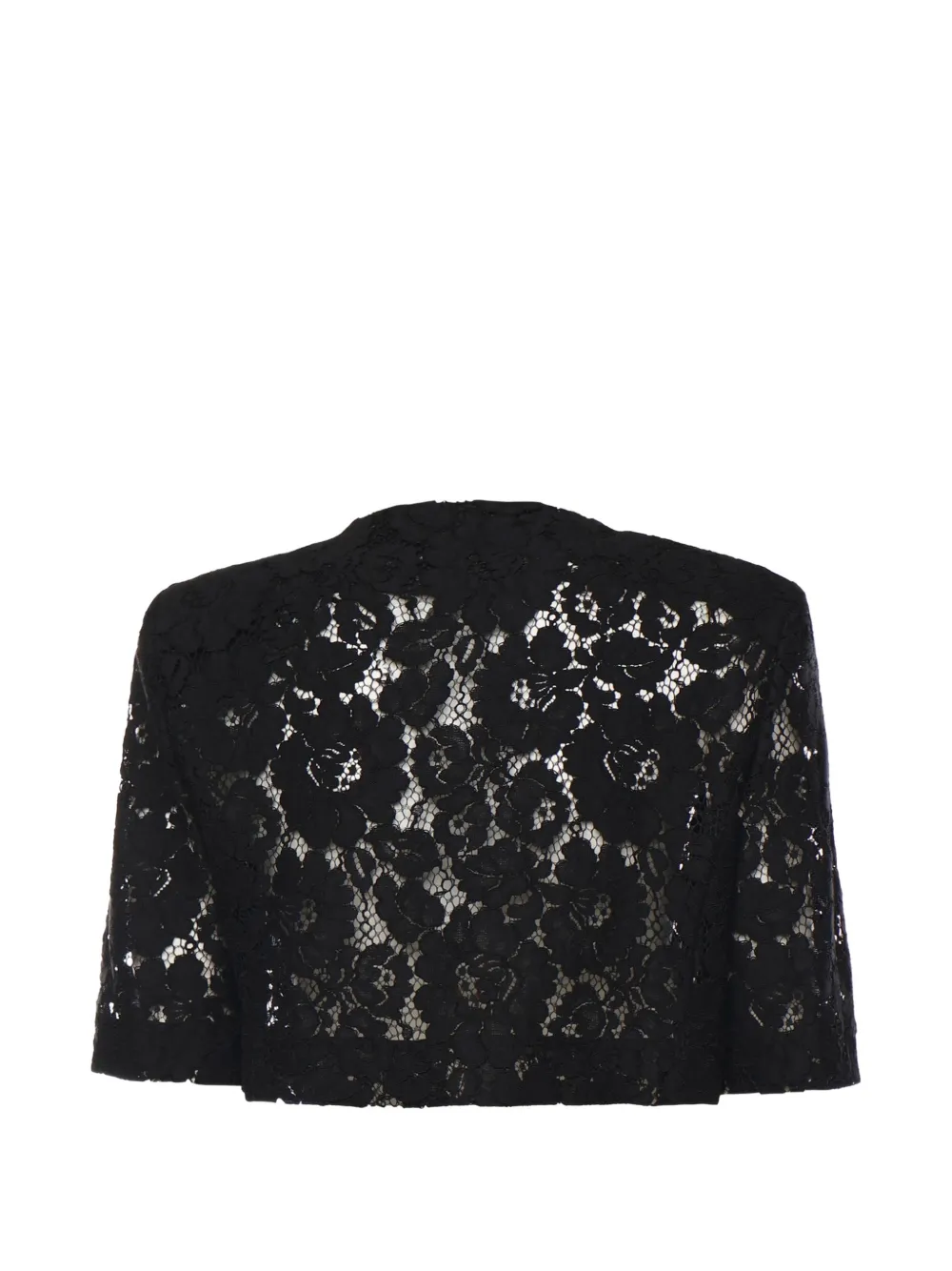 PINKO Lace Spencer katoenen jack met knopen Zwart