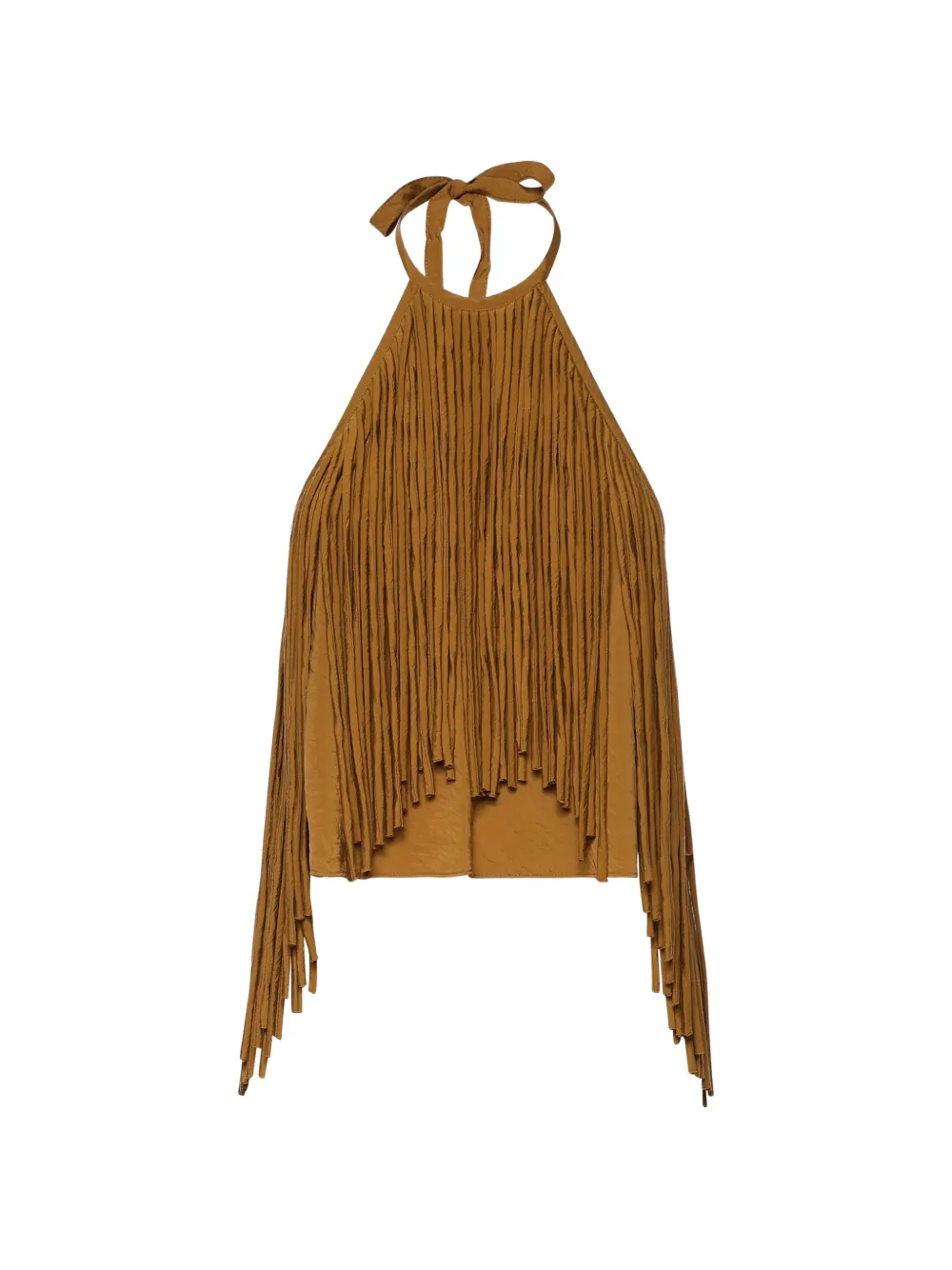 PINKO self-tie top - Marrone