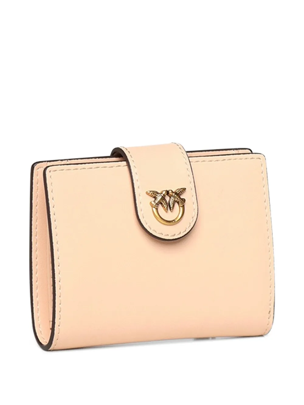 PINKO Leren portemonnee Beige