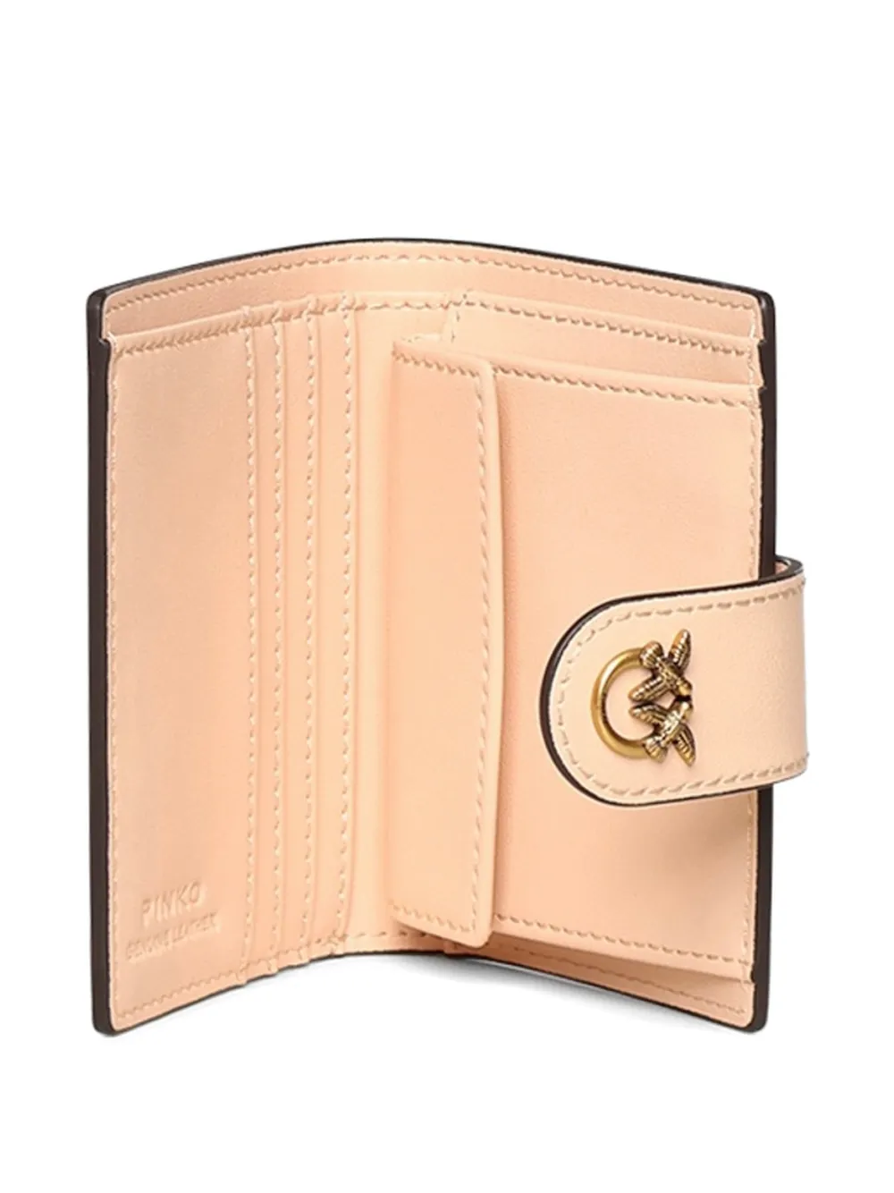 PINKO Leren portemonnee Beige