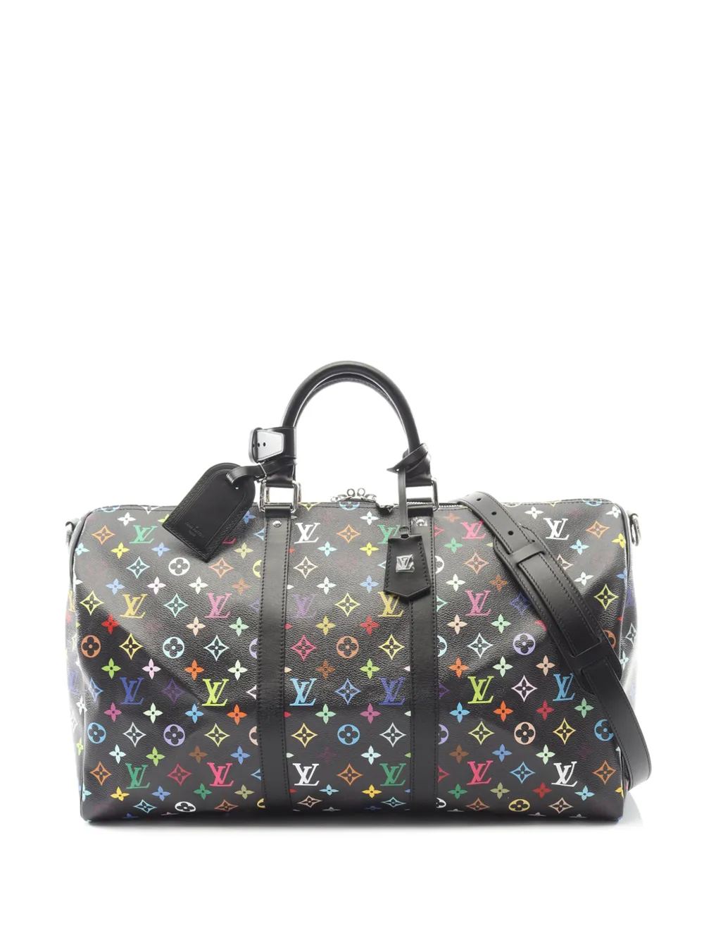 Louis Vuitton Pre-Owned 2021-2026 Monogram Multicolore Keepall Bandouliere 50 boston bag - Nero