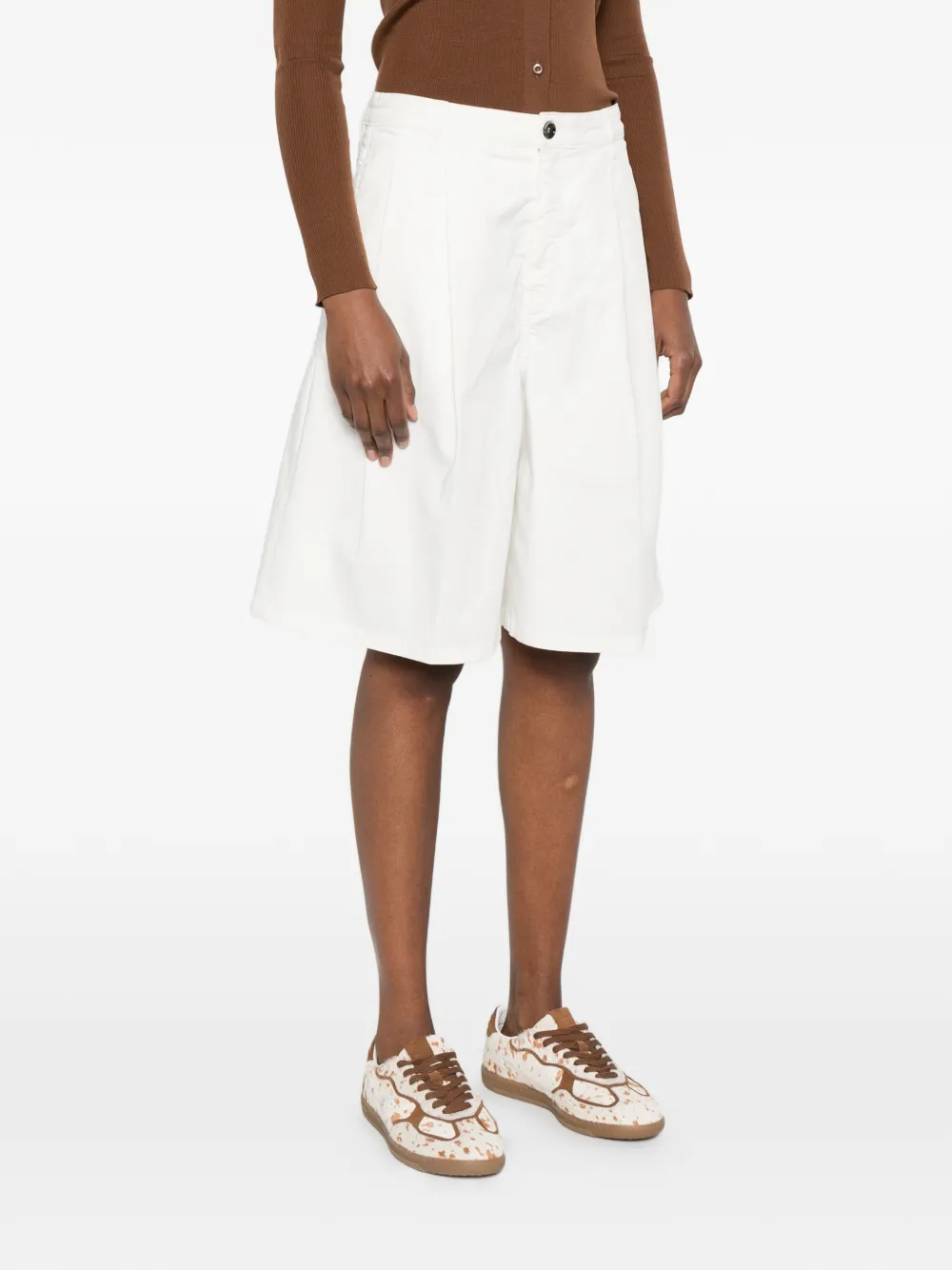  Nine In The Morning Pleated Shorts - Neutrals 