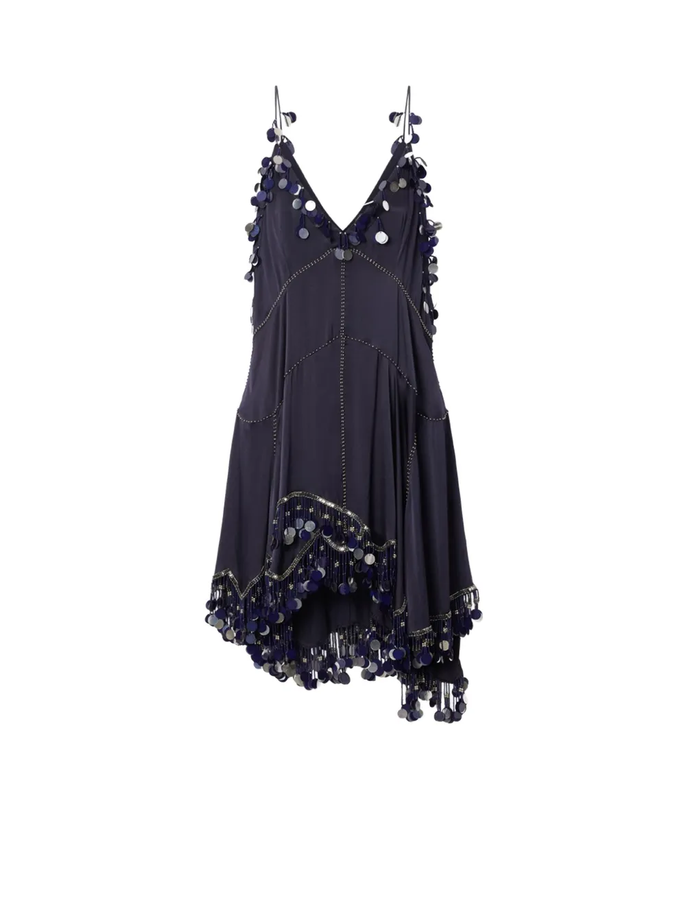 ISABEL MARANT Abito corto Ludna con paillettes - Blu