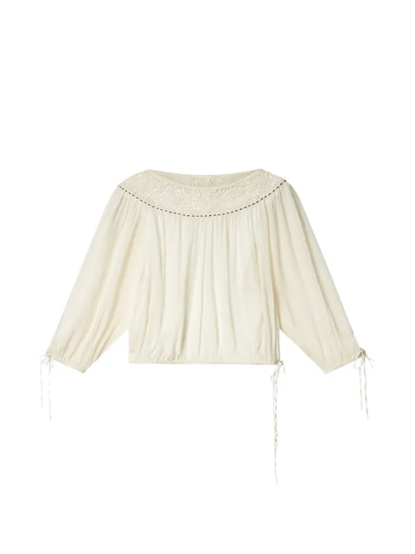 Isabel Marant Nelida Blouse in Neutrals