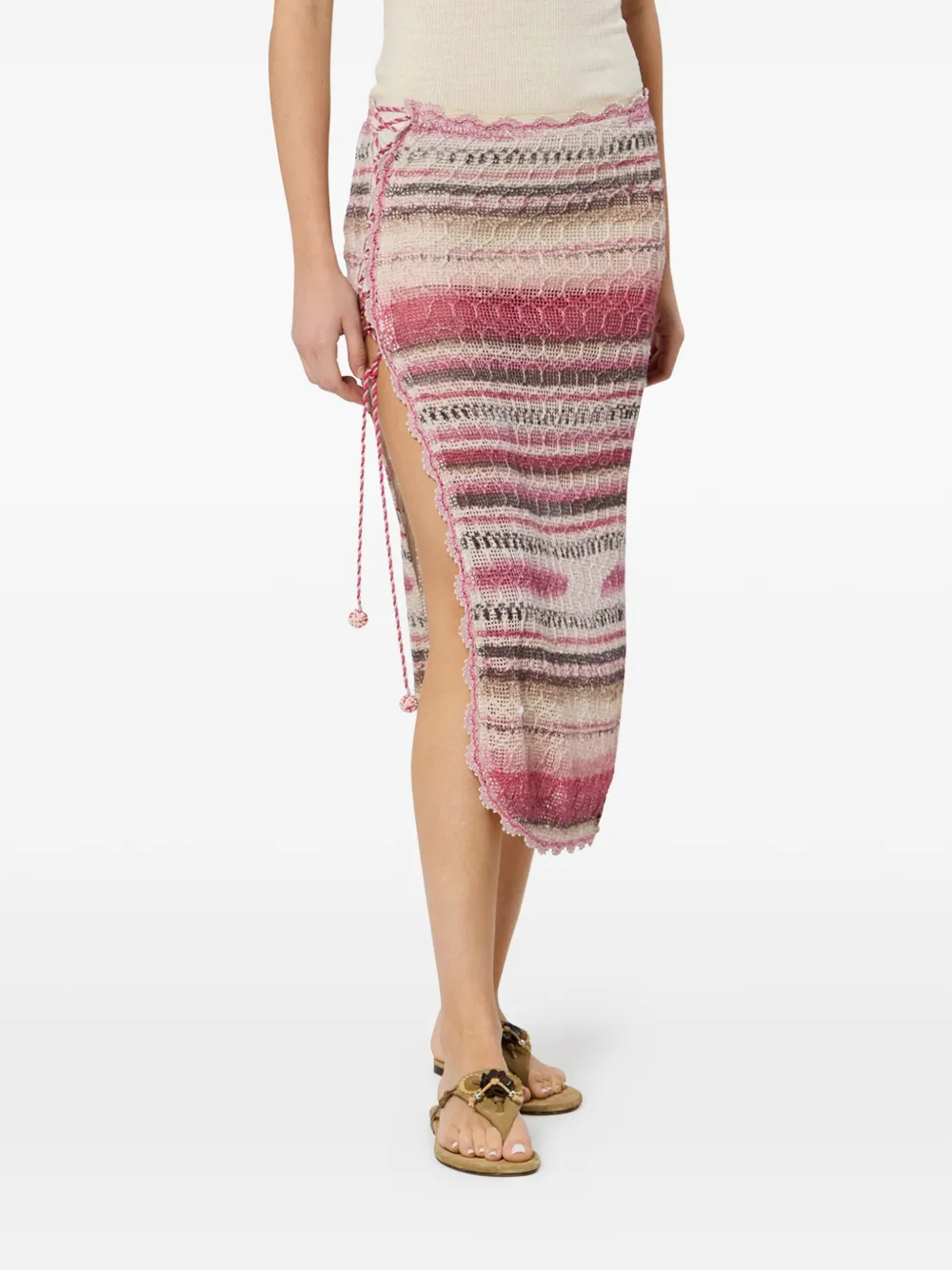  Isabel Marant Noryane Midi Skirt - Pink 
