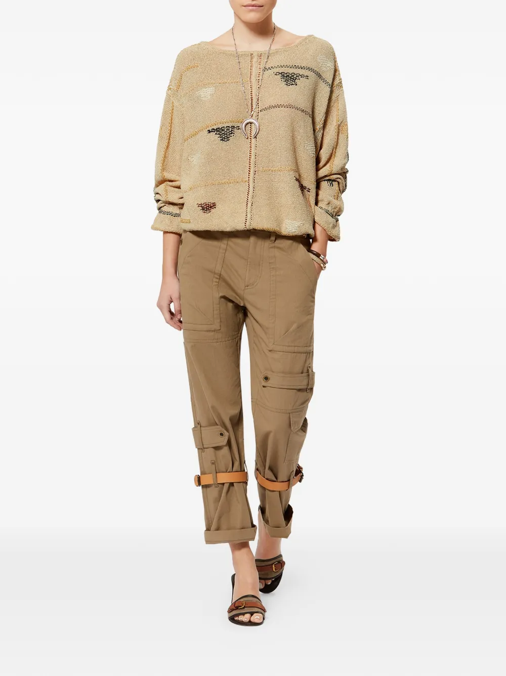 Isabel Marant Elyron Sweatshirt In Brown