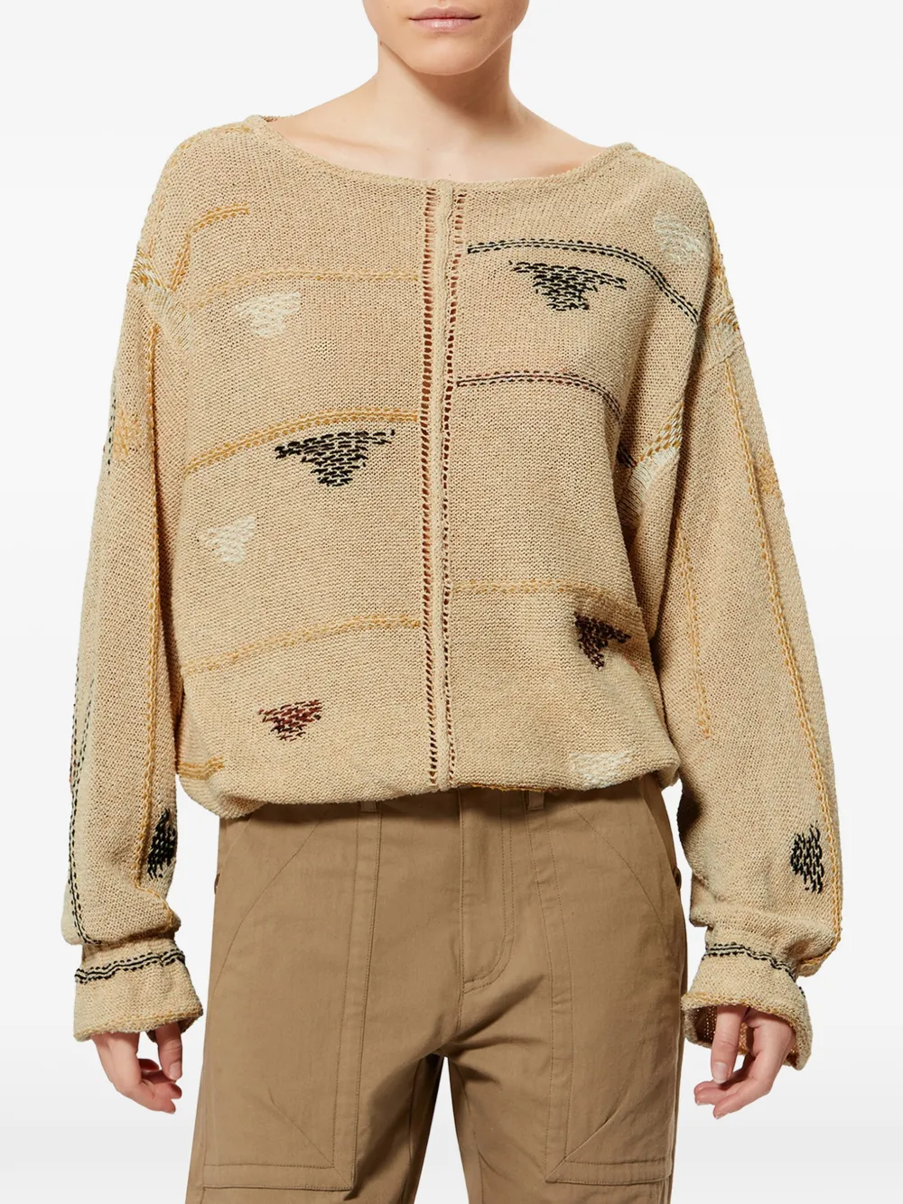 Isabel Marant Elyron Sweatshirt In Brown