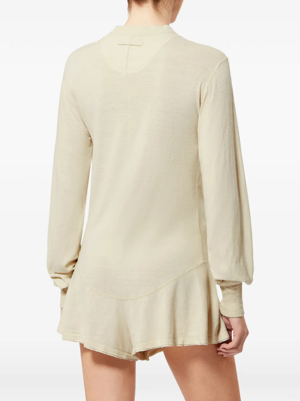 ISABEL MARANT Tina playsuit met knopen Beige