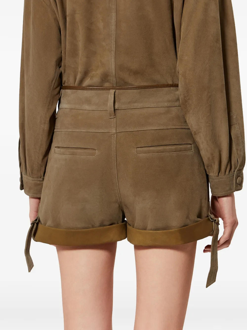 ISABEL MARANT Marline suède shorts Bruin