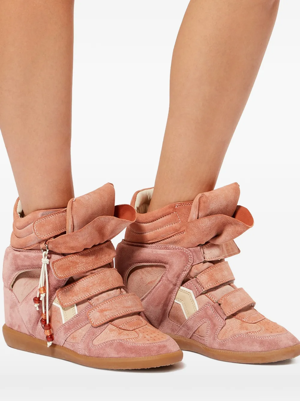 Isabel Marant Bekett Suede Sneakers In Pink
