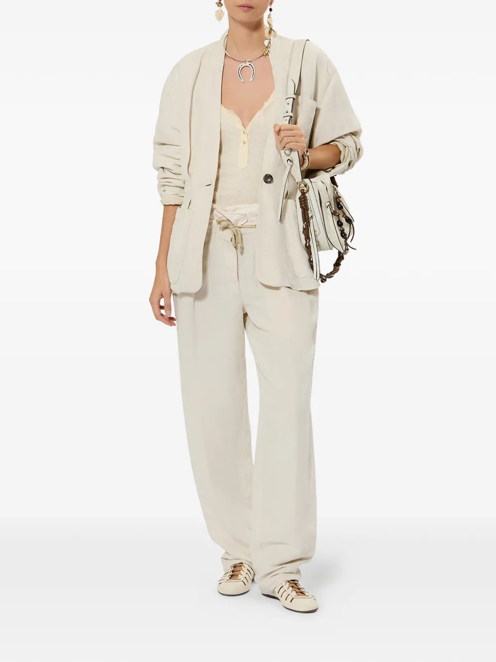  Isabel Marant Soraya Patch-pocket Blazer - Neutrals 