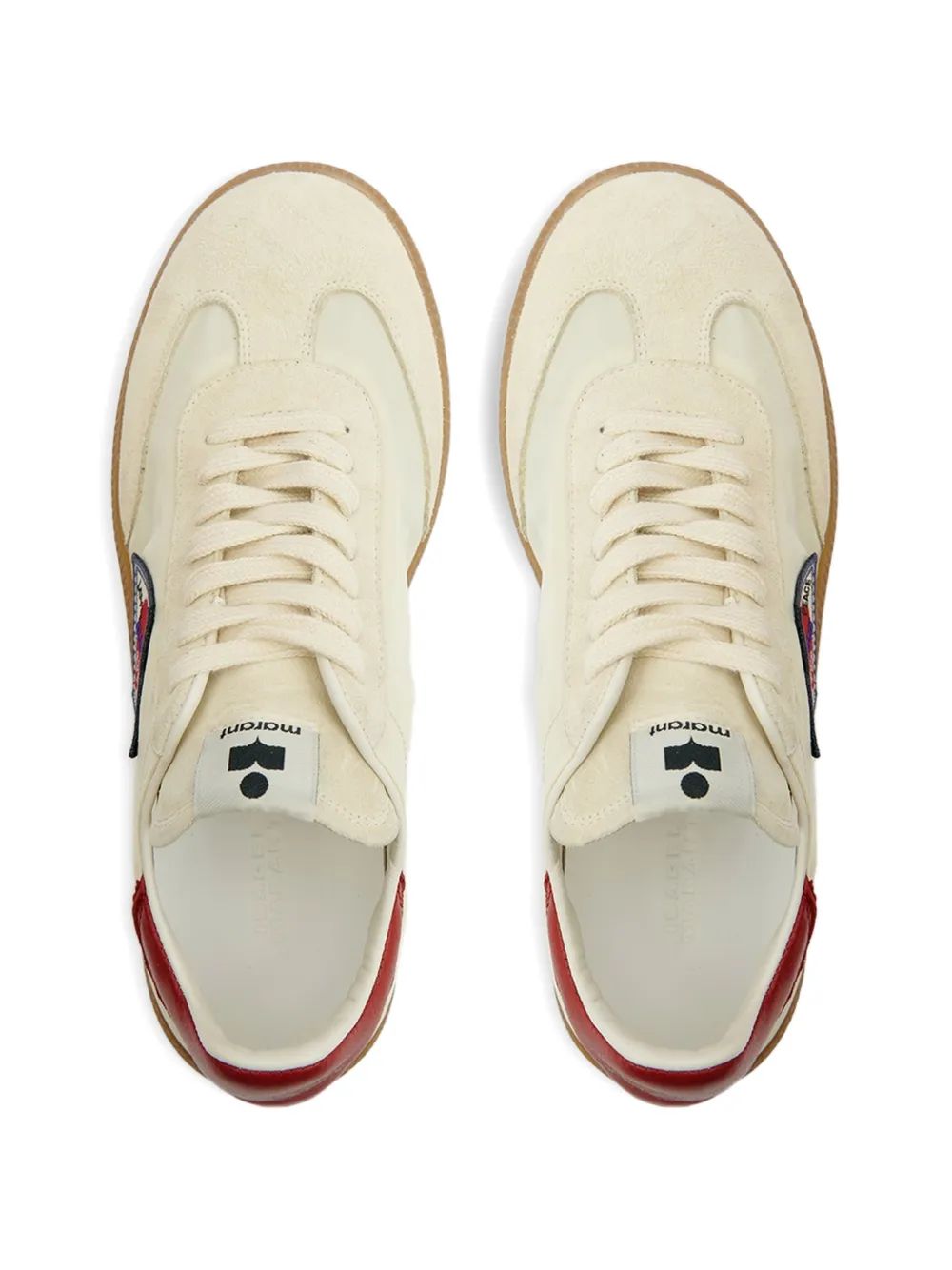 ISABEL MARANT Kaycee sneakers met logopatch Beige