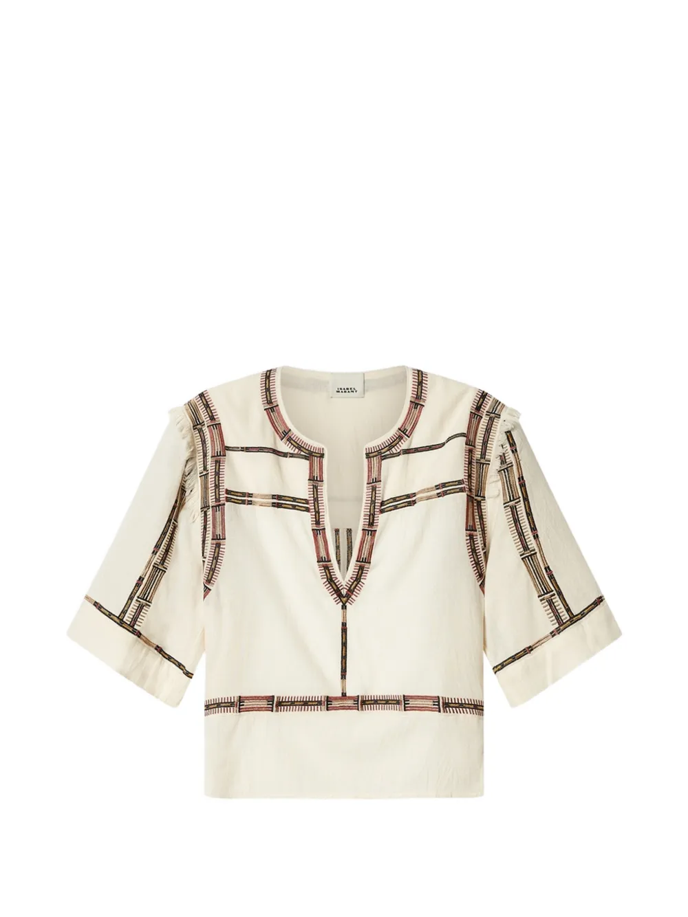 Isabel Marant Fiosa Bluse In Neutral