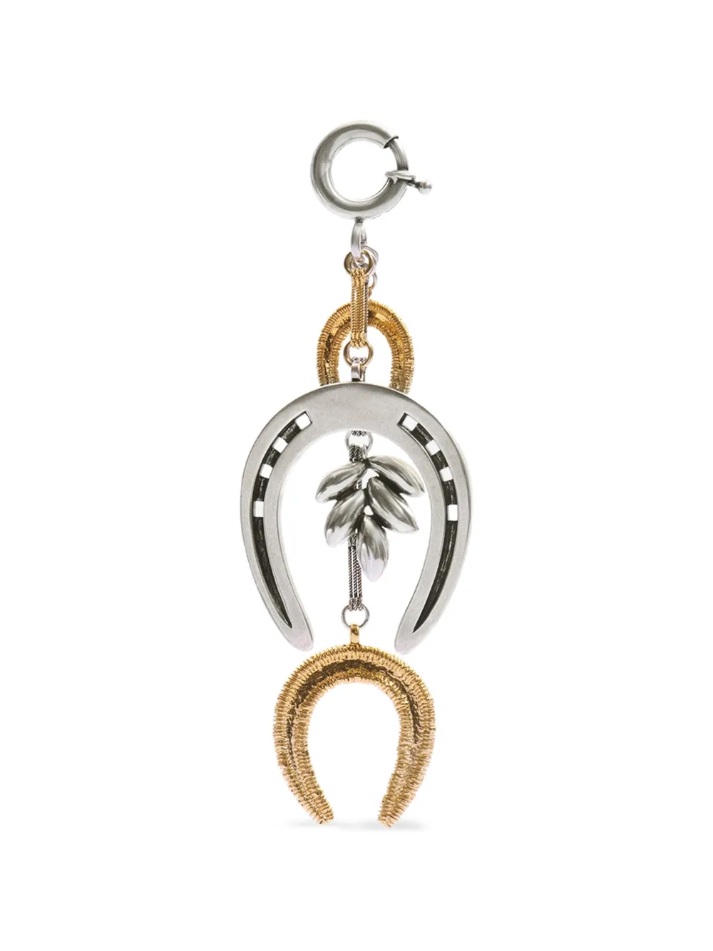 ISABEL MARANT Portachiavi Byrne bicolore - Argento