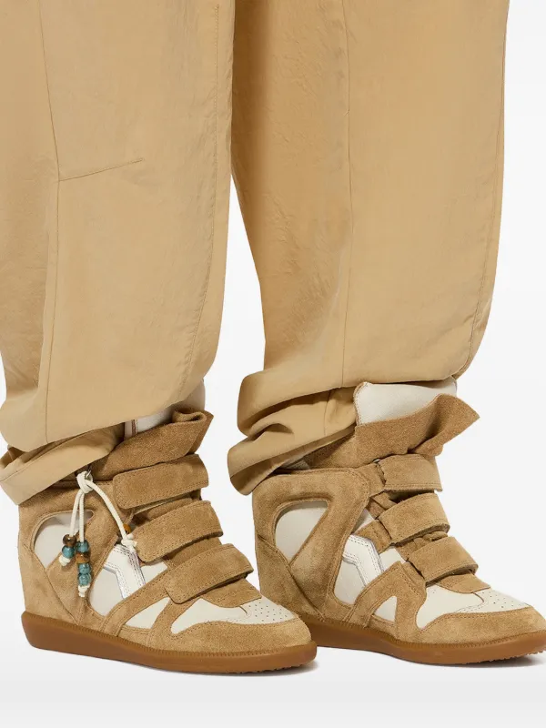 ISABEL MARANT ハイカットスエードスニーカー ISABEL MARANT Bekett スエードスニーカー | ニュートラル | FARFETCH JP