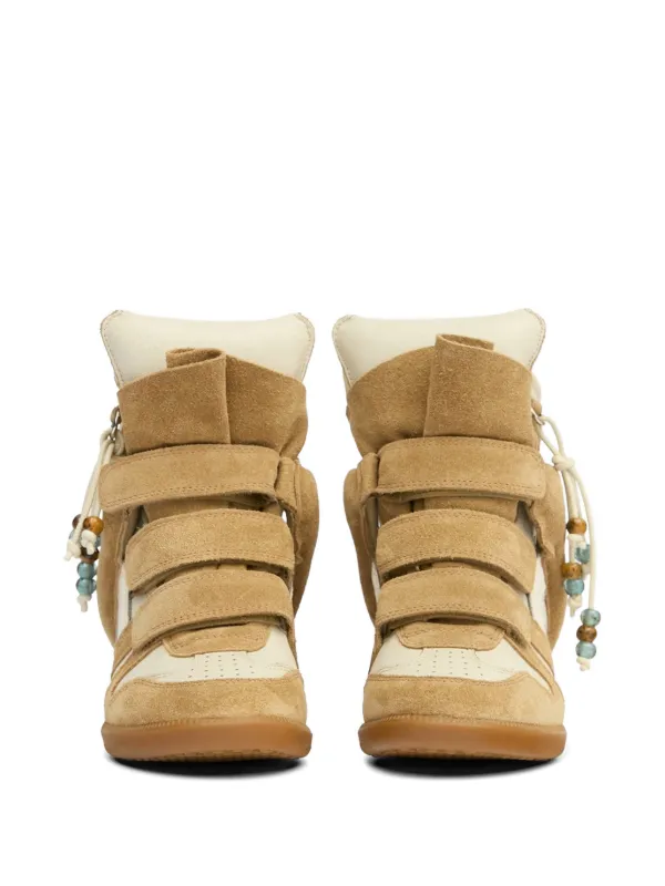 ISABEL MARANT ハイカットスエードスニーカー ISABEL MARANT Bekett スエードスニーカー | ニュートラル | FARFETCH JP