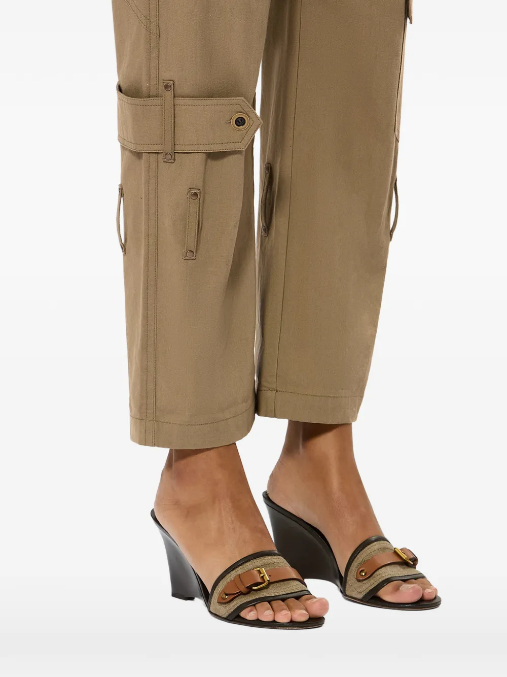 ISABEL MARANT Brinda straight broek Bruin