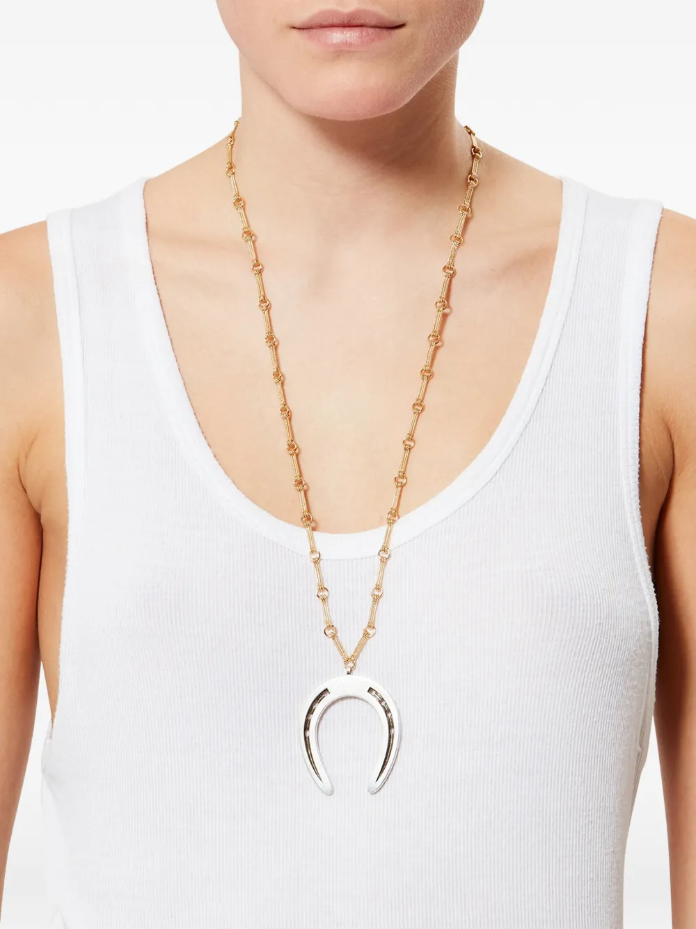  Isabel Marant Collier Byrne à Pendentif Fer à Cheval - Or 
