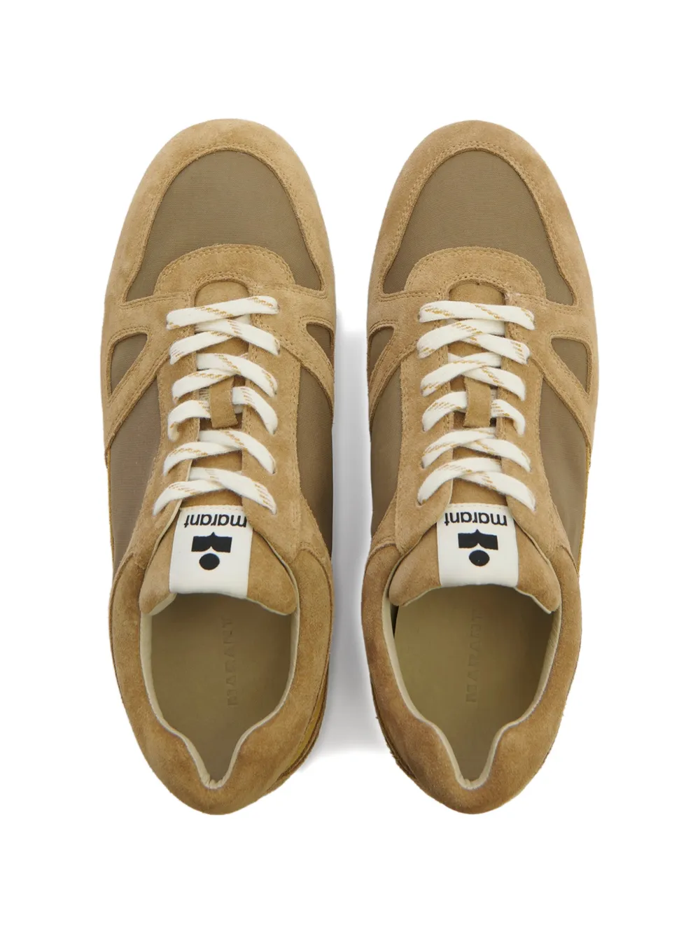 MARANT Sennyh suède sneakers van kalfsleer Beige