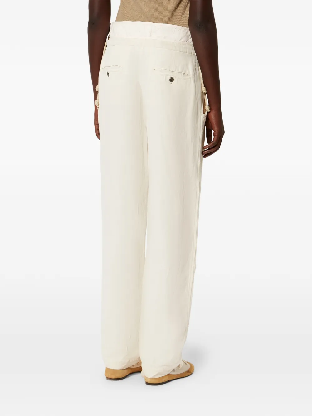 ISABEL MARANT Sharon broek met trekkoord Beige