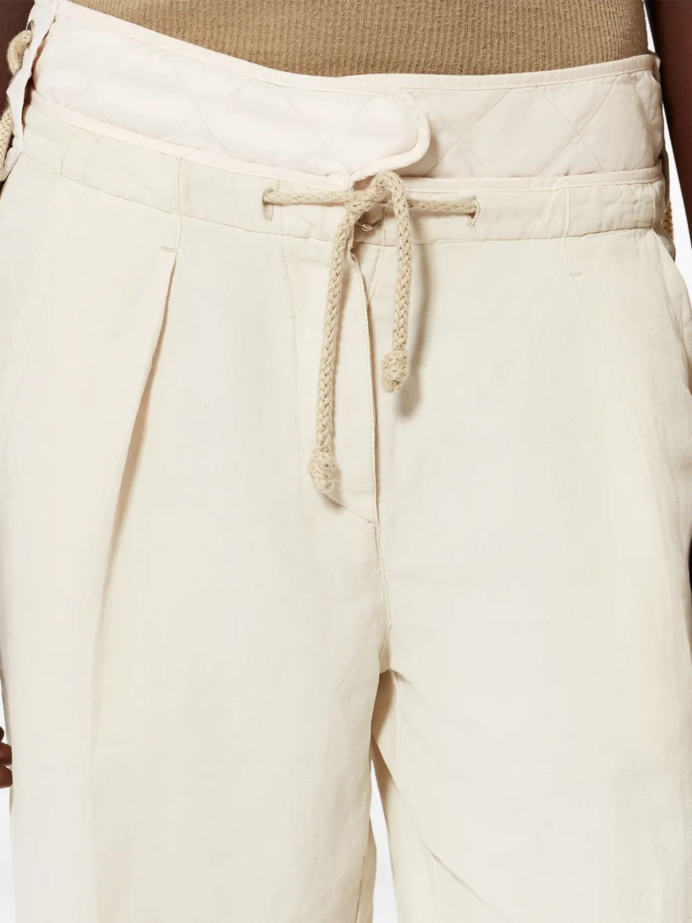 ISABEL MARANT Sharon broek met trekkoord Beige