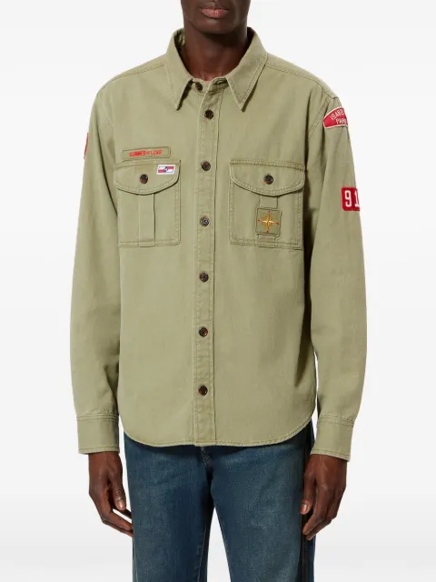 ISABEL MARANT Nooria patched-details cotton shirt